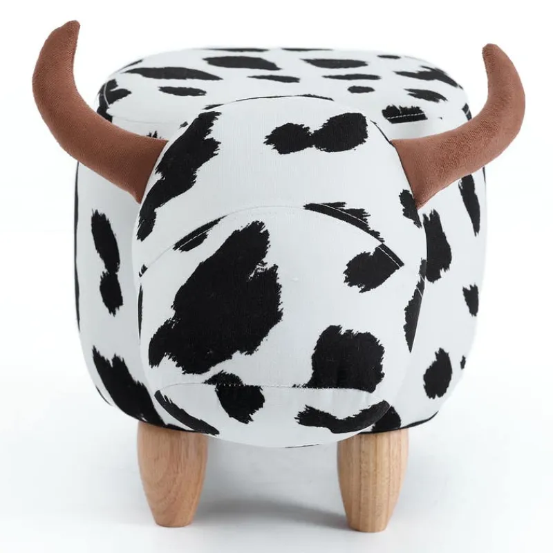 Cow-Shaped Kids Pouf – 25.6" x 14.2" x 14.6"