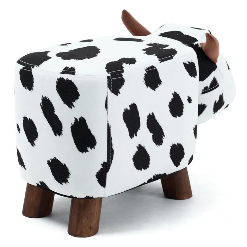 Cow-Shaped Kids Pouf – 17.7" x 9.1" x 10.6"