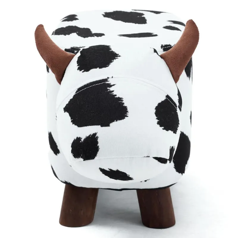 Cow-Shaped Kids Pouf – 17.7" x 9.1" x 10.6"