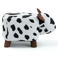 Cow-Shaped Kids Pouf – 17.7