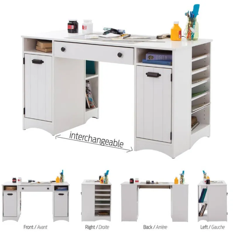 Meubles South Shore Craft Table with Storage - South Shore