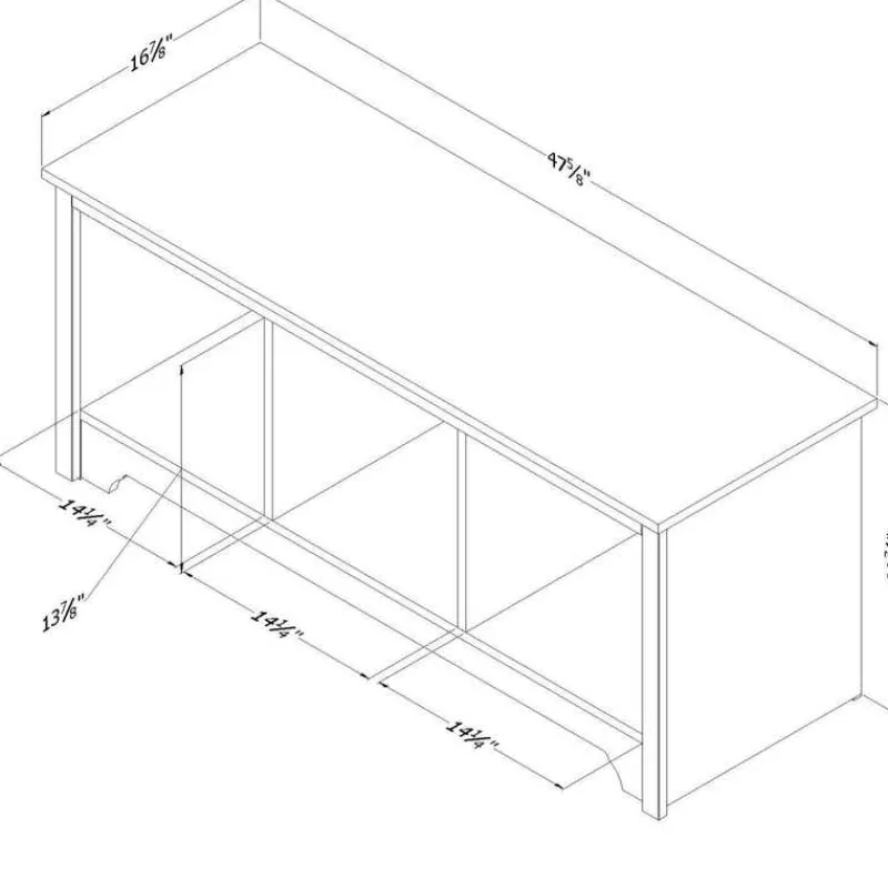 Meubles South Shore Cubby Storage Bench - South Shore
