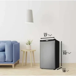 Danby 3.2 cu ft Compact Refrigerator Compact - DCR032A2BSLDD