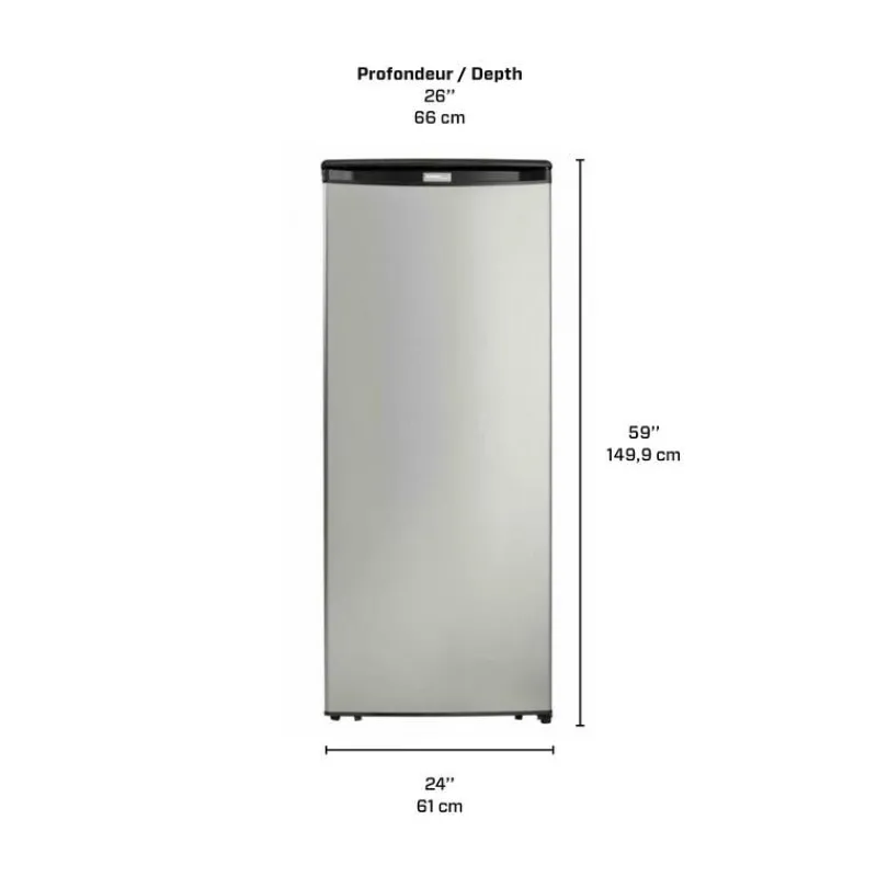 Danby 8,5 Cu Ft Freezer , Vertical, 24" - DUFM085A4BSL