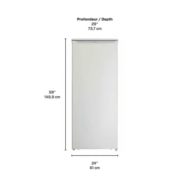 Danby 10,1 Cu Ft Freezer , Vertical, 24" - DUFM101A2WDD
