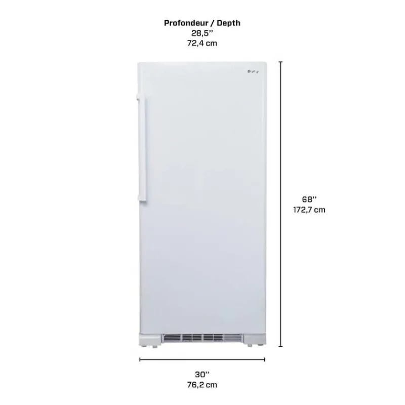Danby 16,7 Cu Ft Freezer , Vertical, 30" - DUF167A5WDD