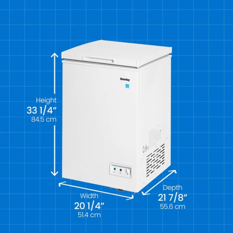 Danby 3,5 Cu Ft Freezer , Honrizontal, 20.25" - DCF035A5WDB
