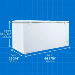 Danby 17,1 Cu Ft Freezer , Honrizontal, 66.5