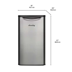 Danby 3,3 Cu Ft Refrigerator Compact - DAR033A6BSLD