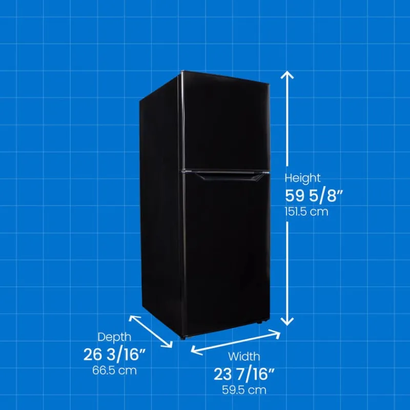 Danby 24 in 10,1 Cu ft Refrigerator Top Freezer - DFF101B1BDB