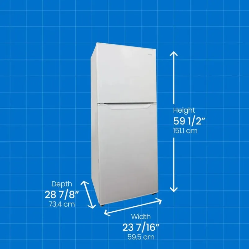 Danby 24 in 11 Cu ft Refrigerator Top Freezer - DFF116B2WDBL