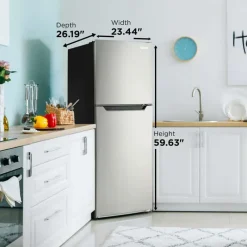 Danby 24 In 10,1 Cu Ft Refrigerator Top Freezer - DFF101B1BSLDB