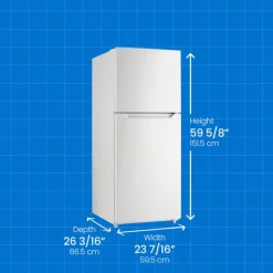 Danby 24 in 10,1 Cu ft Refrigerator Top Freezer - DFF101B1WDB