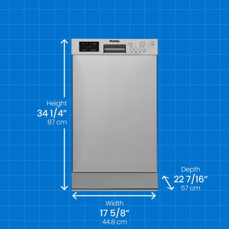Danby Dishwasher Built-In 18" 51dB - DDW18D1ESS