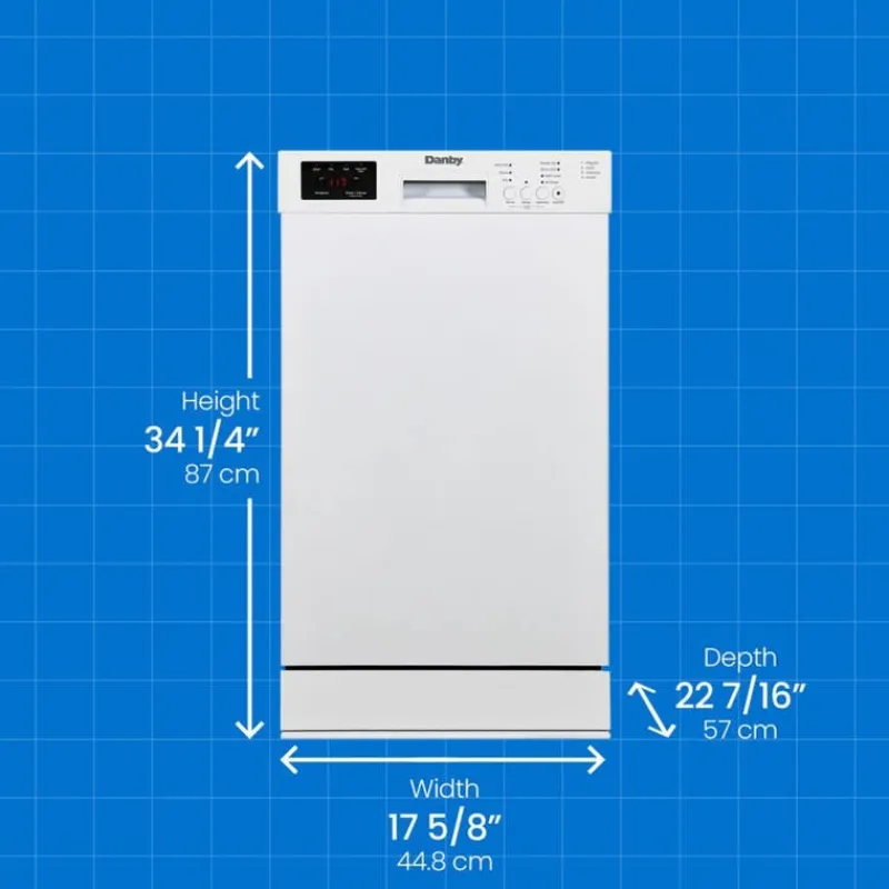 Danby Dishwasher Built-In 18" 51dB - DDW18D1EW