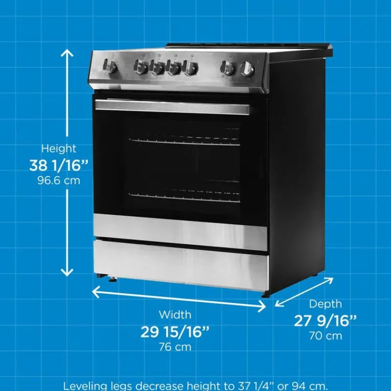 Danby Range 30" Electric Glass-Ceramic - DRRM300BSSC