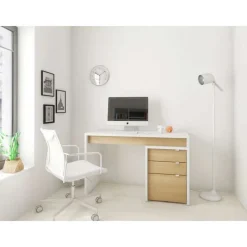 Nexera Desk and 3-Drawer Filing Cabinet -