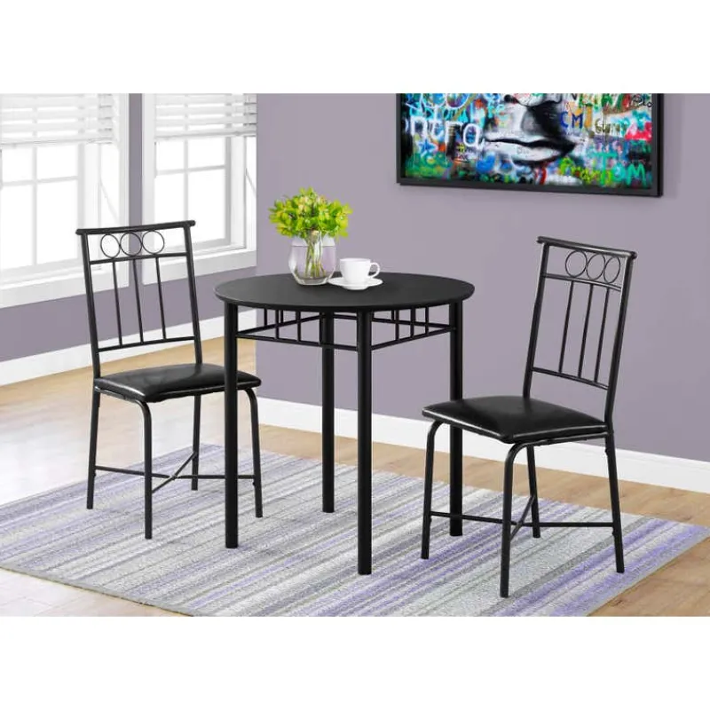 Monarch Dining set - 3pcs set / metal and top -