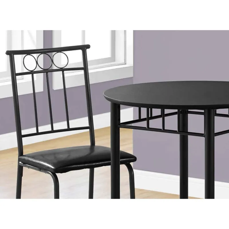 Monarch Dining set - 3pcs set / metal and top -
