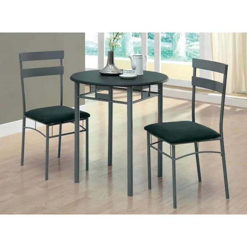Monarch Dining set - 3pcs set / / silver metal