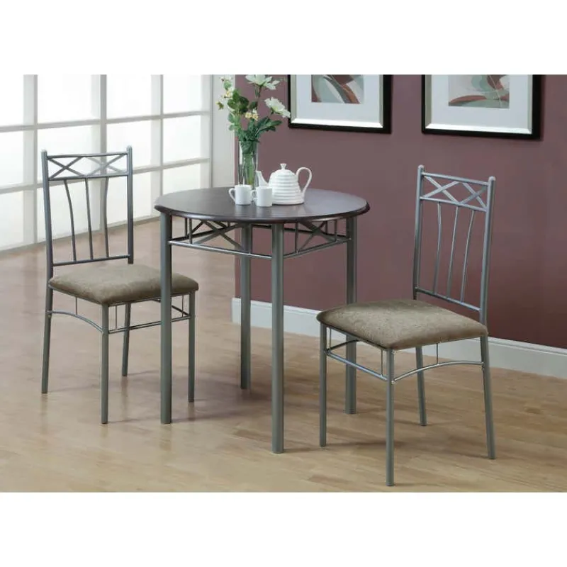 Monarch Dining set - 3pcs set / / silver metal