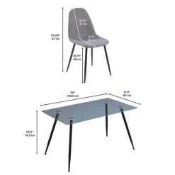 Dining Table with 4 Chairs