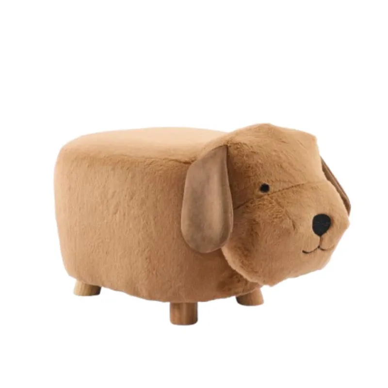Dog-Shaped Kids Pouf – 13" x 26.4" x 10.65"