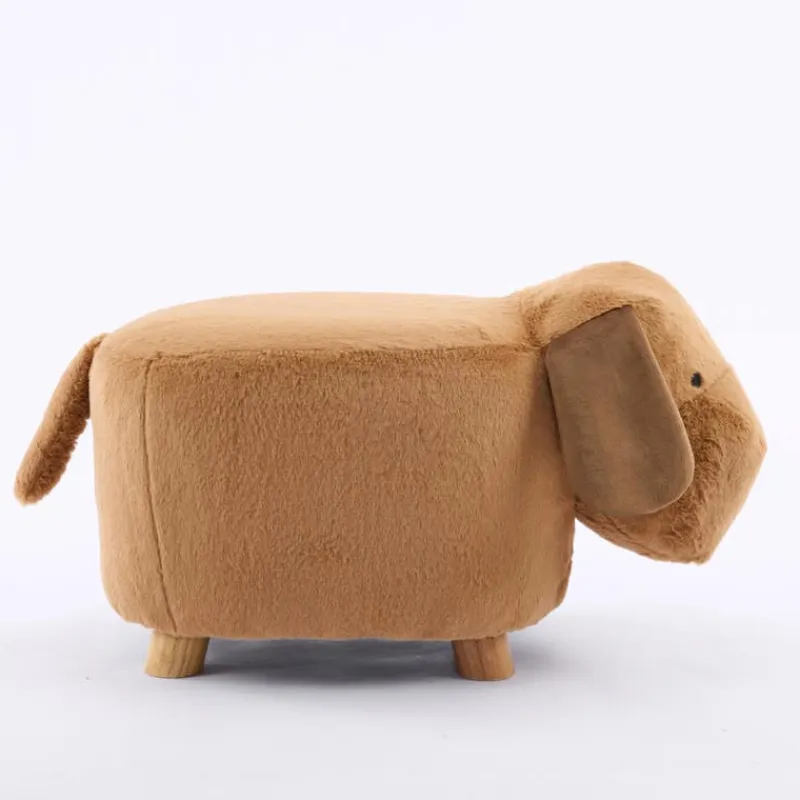 Dog-Shaped Kids Pouf – 13" x 26.4" x 10.65"