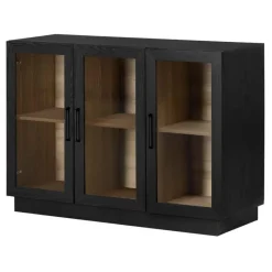 Meubles South Shore 3-Door Glass-Front Buffet - South Shore