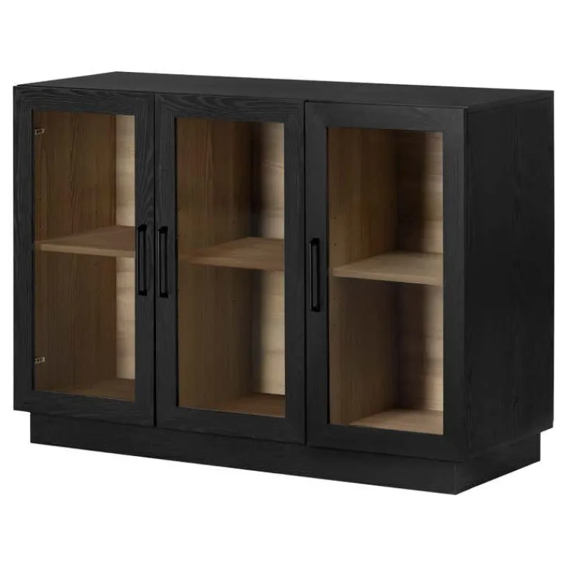 Meubles South Shore 3-Door Glass-Front Buffet - South Shore