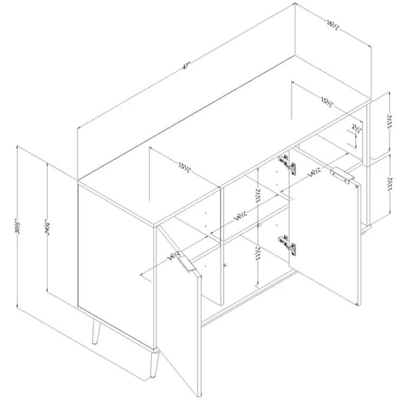 Meubles South Shore 2-Door Sideboard - South Shore