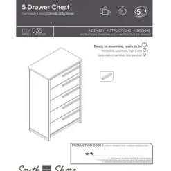 Meubles South Shore 5-Drawer Chest - South Shore