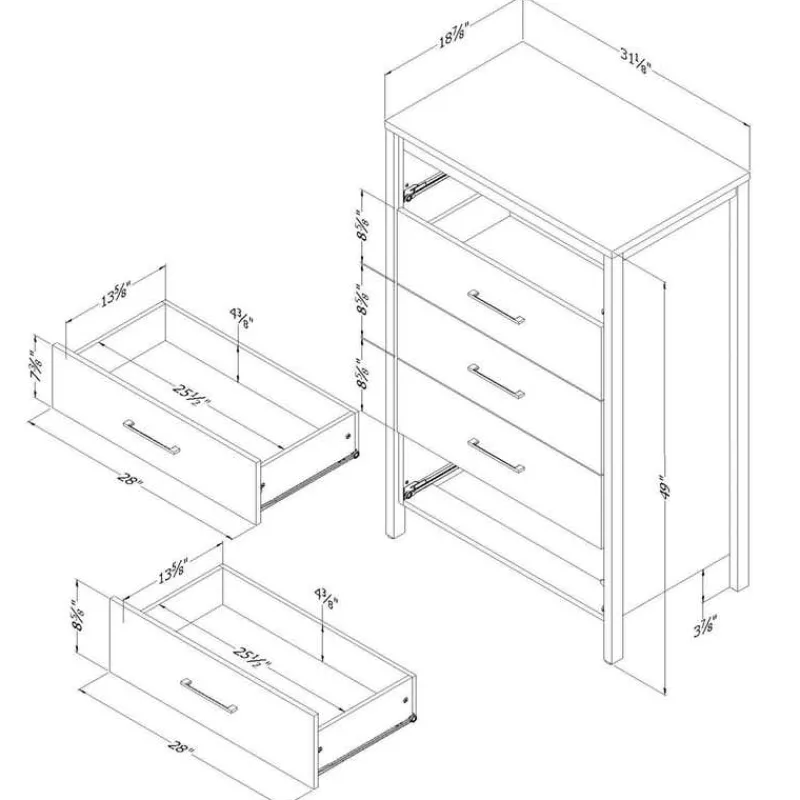 Meubles South Shore 5-Drawer Chest - South Shore