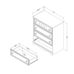 Meubles South Shore 4-Drawer Chest - South Shore