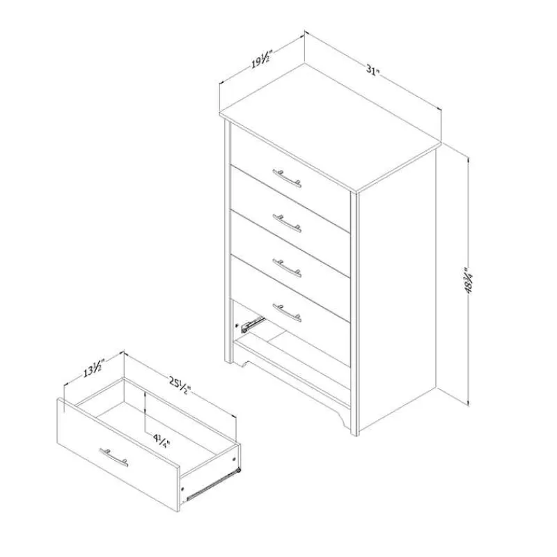 Meubles South Shore 5-Drawer Chest - South Shore