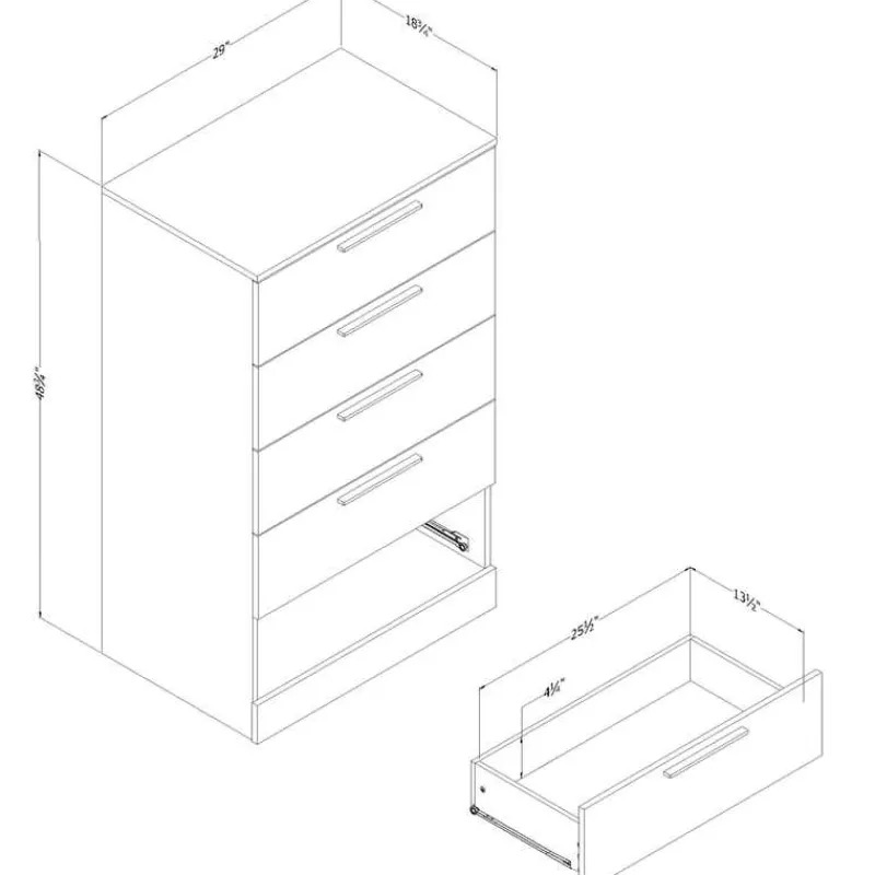 Meubles South Shore 5-Drawer Chest - South Shore
