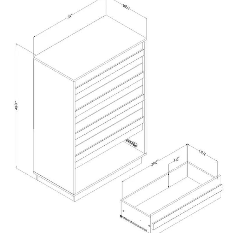 Meubles South Shore 5-Drawer Chest - South Shore