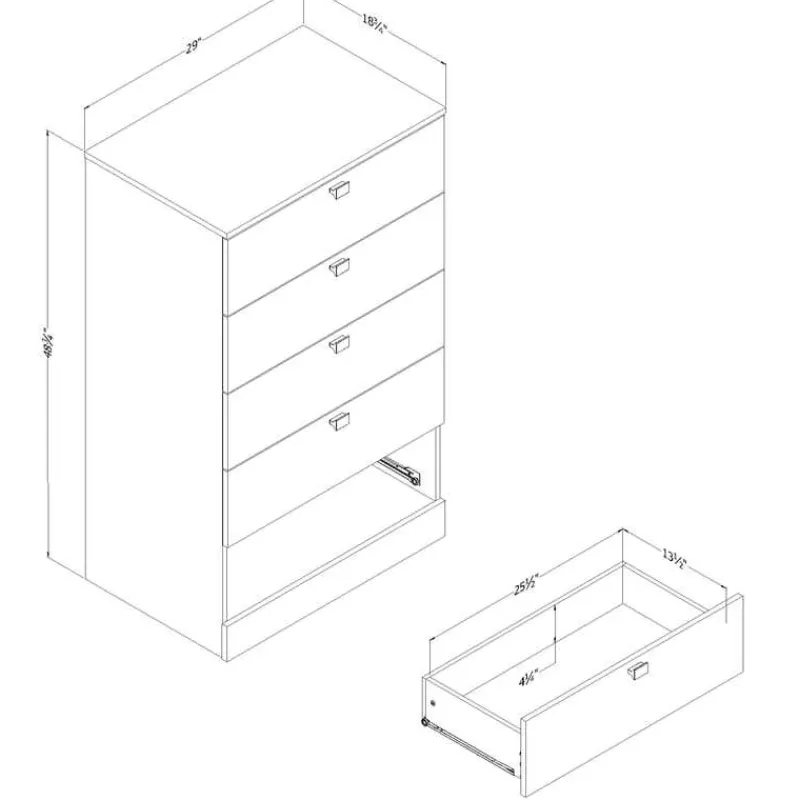 Meubles South Shore 5-Drawer Chest - South Shore