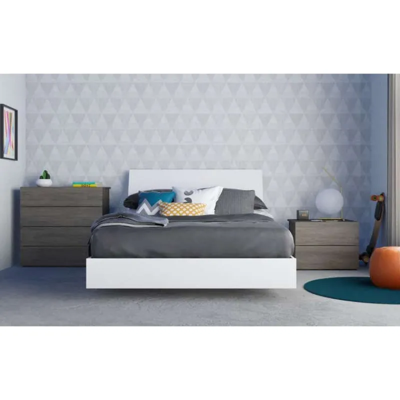 Nexera 4-Drawer Chest, Bark