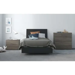 Nexera 4-Drawer Chest, Bark