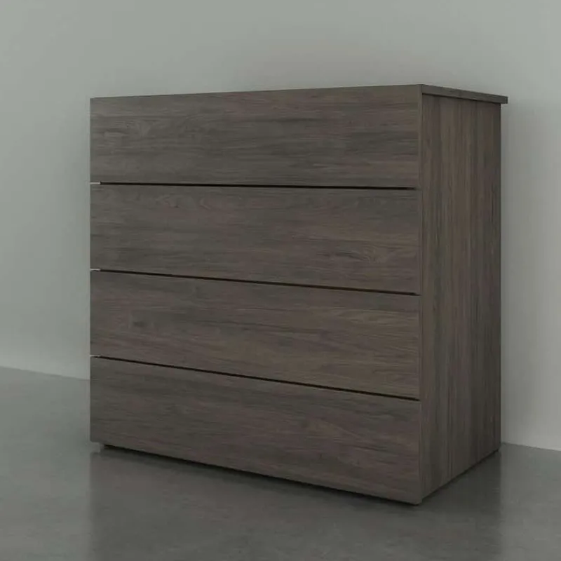 Nexera 4-Drawer Chest, Bark