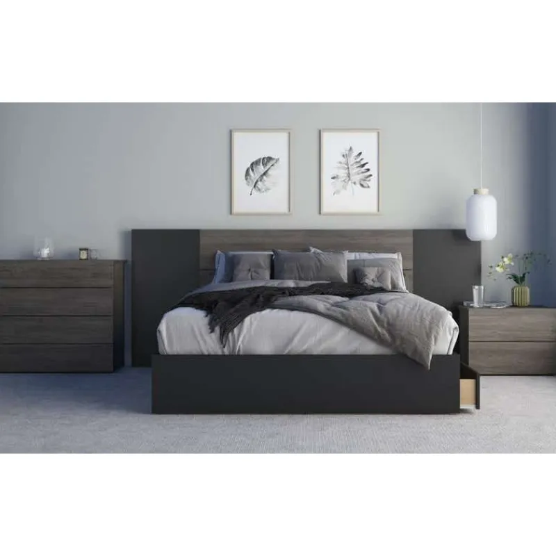 Nexera 4-Drawer Chest, Bark