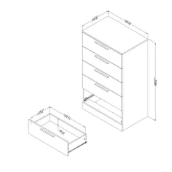 Meubles South Shore 5-Drawer Chest Storage Unit - South Shore