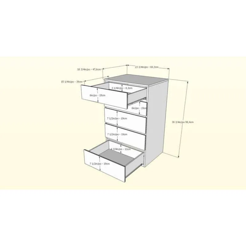 Nexera 5-Drawer Chest,