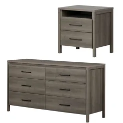 Meubles South Shore 6-Drawer Double Dresser And Nightstand Set - South Shore