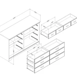 Meubles South Shore 8-Drawer Dresser - South Shore