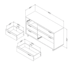 Meubles South Shore 6-Drawer Dresser - South Shore