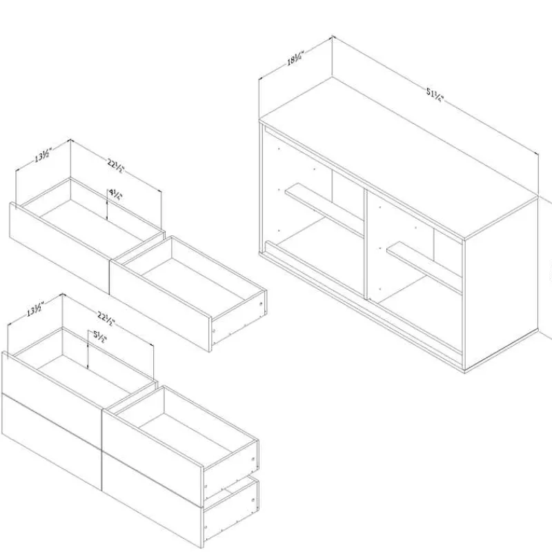 Meubles South Shore 6-Drawer Dresser - South Shore