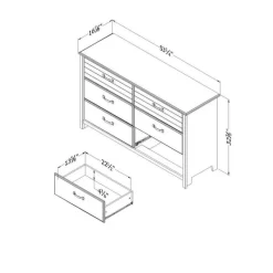 Meubles South Shore 6-Drawer Dresser - South Shore