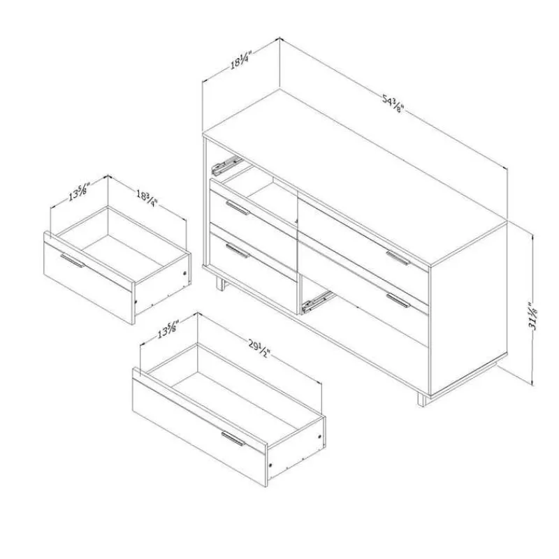 Meubles South Shore 6-Drawer Dresser - South Shore